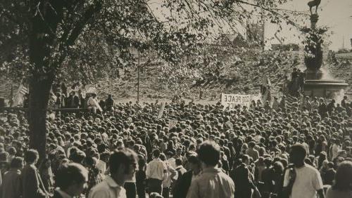 Anti-Vietnam War rally, Bushnell Park, Hartford