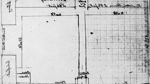 Olmsted Plan for Trinity College (Hartford CT) (Siting plan for buildings from President Thomas Pynchon - Olmsted correspondence 3/4/1875) plan (drawing)